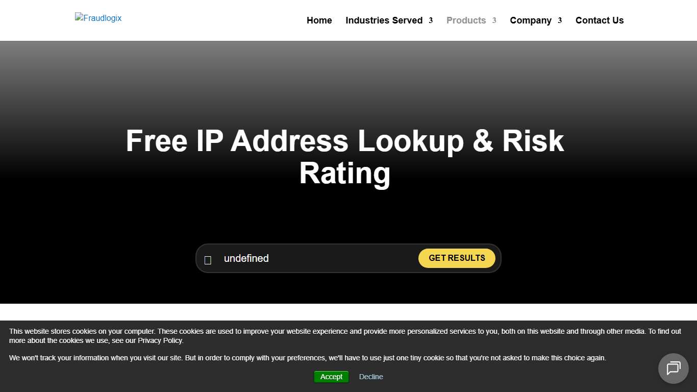 Free IP Lookup Search & Verify IP Address Data