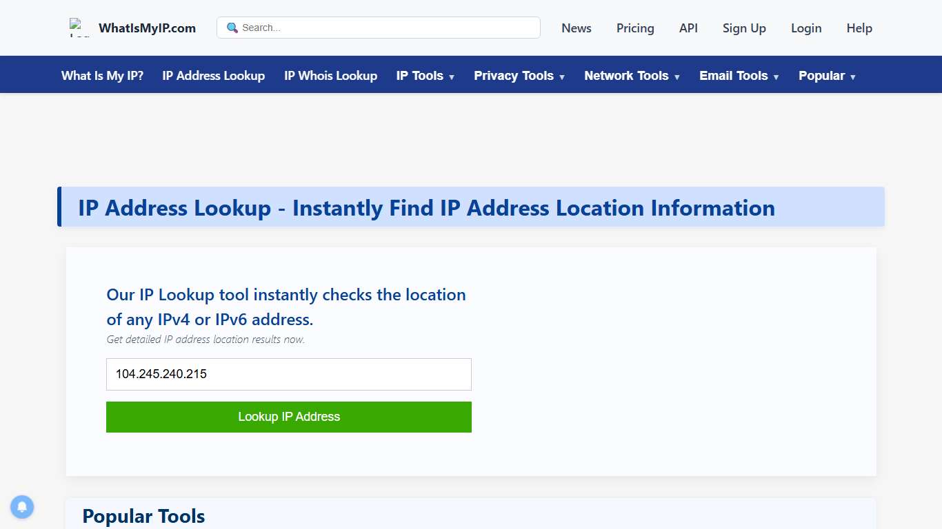 IP Address Lookup - Instantly Find IP Address Location
